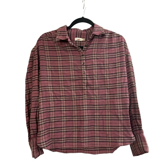 FAHERTY Olli Button Down Plaid Shirt Top - Women’s XS - Picture 2 of 5
